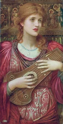 La música cayendo suavemente, se desvanece Tus queridos ojos sueñan que el amor vivirá para siempre, 1893